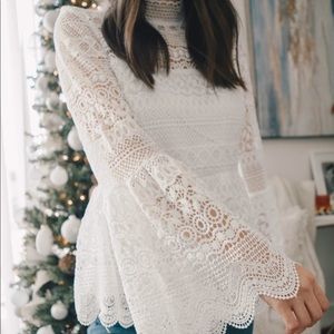 White crochet top